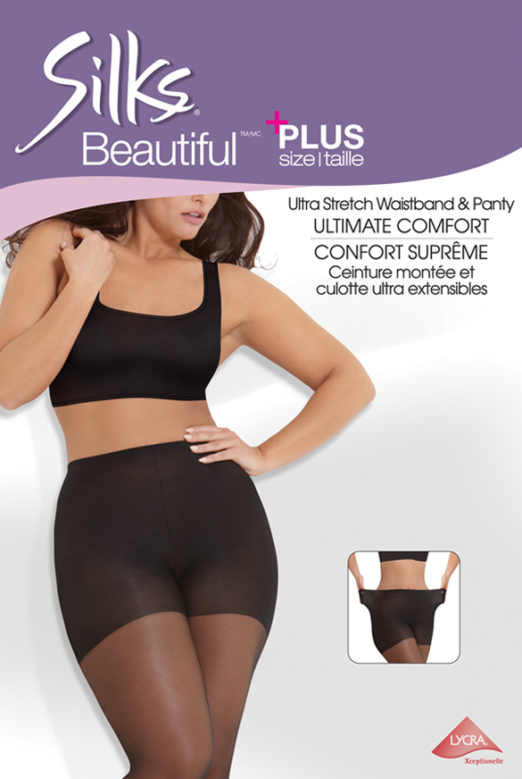 Silks Beautiful Plus Size 20 Denier Sheer Comfort Panty Pantyhose - Lingerie  Underworld