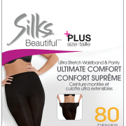 Silks Beautiful Plus Size 20 Denier Sheer Knee High (2 pairs)