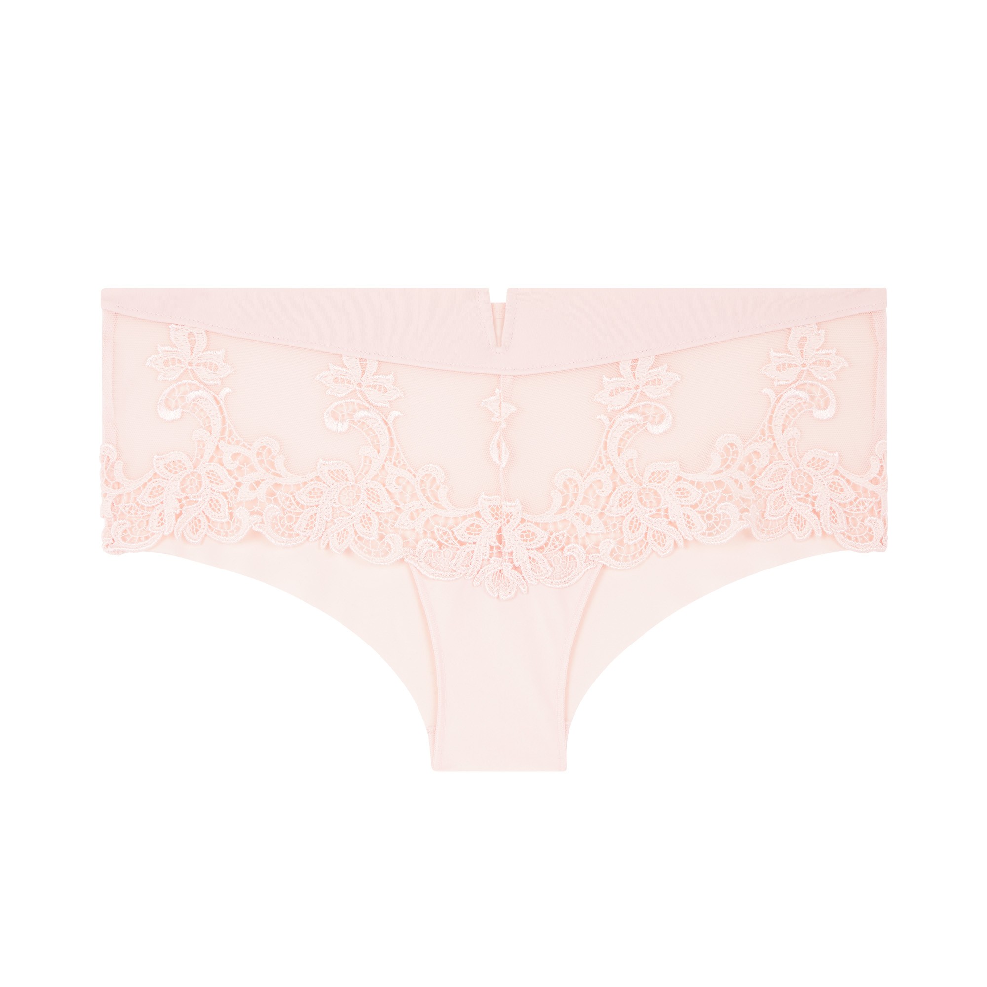 Simone Perele 12Z630 Pale Pink Reve Lace Boyshort Panty –